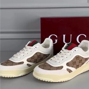 Women's Cream and Brown Sneakers